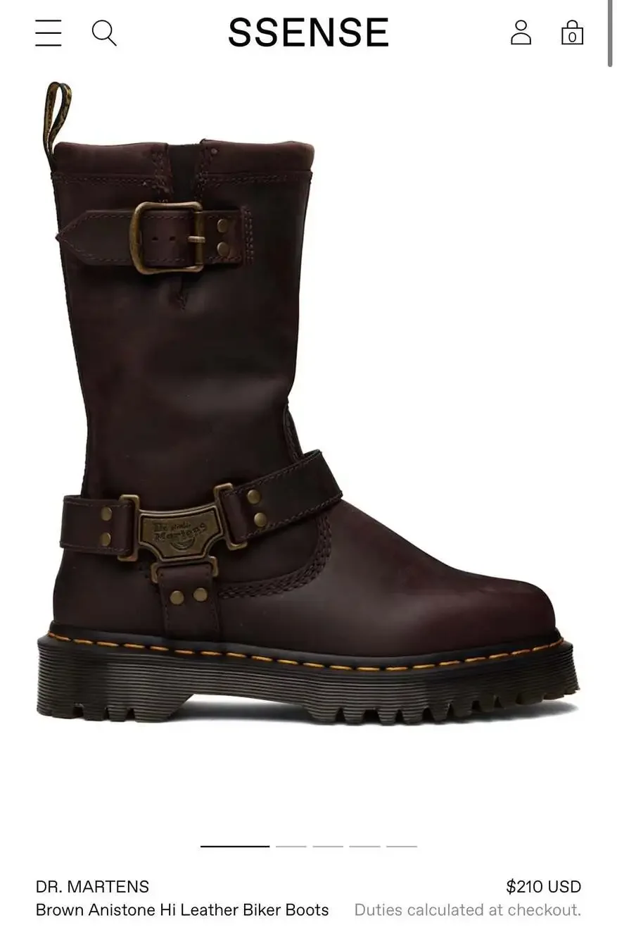 Dr. Martens Anistone Hi Pull On Boot in Brown